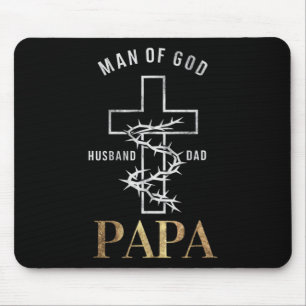 Christelijk Kruis Vaderdag Papa Husnd Vader God Muismat