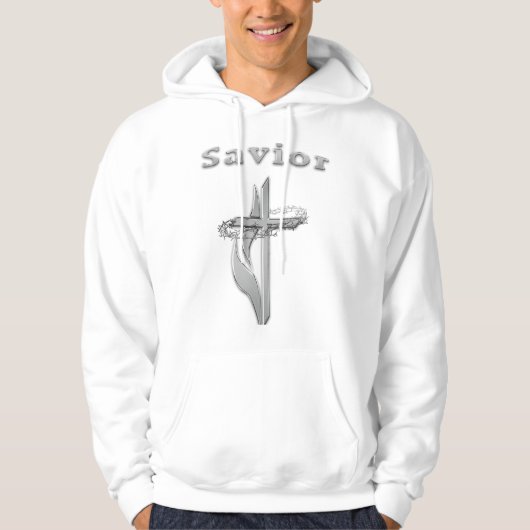 Christelijk kruis van de Heiland Hoodie (Voorkant)
