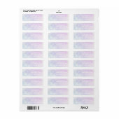 Christelijk Kruis Waterverf Retouradres Label (Full Sheet)