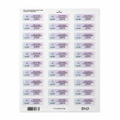 Christelijk Kruis Waterverf Retouradreslabel Etiket (Full Sheet)