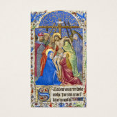 Christelijk kruisbeeld begrafenisgebed visitekaartje (Voorkant)