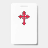 Christelijk kruisje badge (Achterkant)