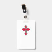 Christelijk kruisje badge (Voorkant met clip)