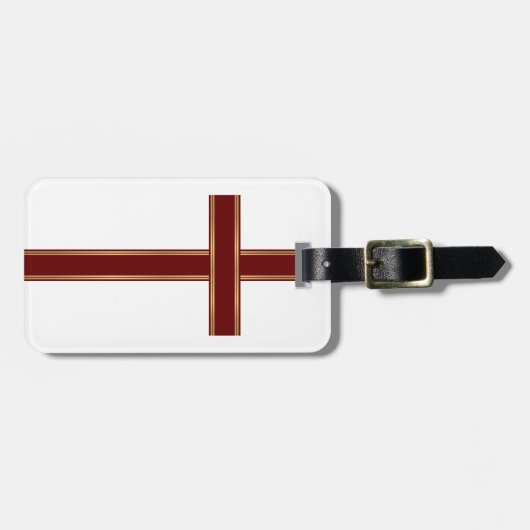 Christelijk kruisje bagagelabel (Voorkant horizontaal)