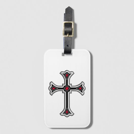 Christelijk kruisje bagagelabel (Voorkant (verticaal))