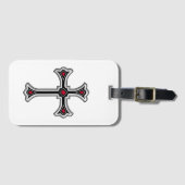 Christelijk kruisje bagagelabel (Voorkant (horizontaal))