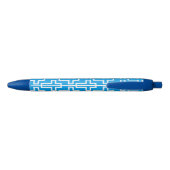 Christelijk kruisje blauwe inkt pen (Achterkant)