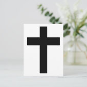 Christelijk kruisje briefkaart (Staand voorkant)
