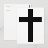 Christelijk kruisje briefkaart (Voorkant / Achterkant)
