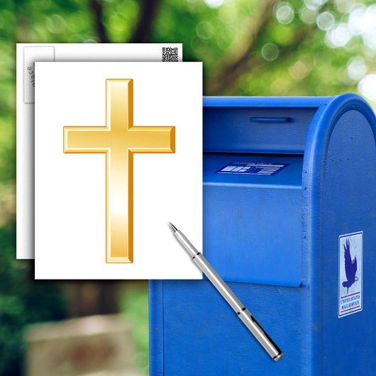 Christelijk kruisje briefkaart