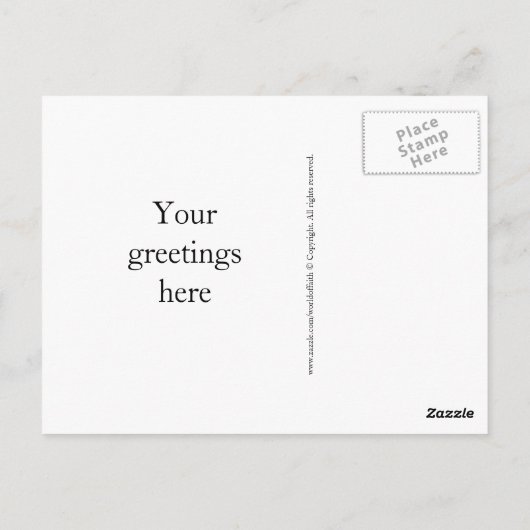 Christelijk kruisje briefkaart (Achterkant)