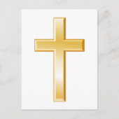Christelijk kruisje briefkaart (Voorkant)