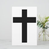 Christelijk kruisje briefpapier (Staand voorkant)