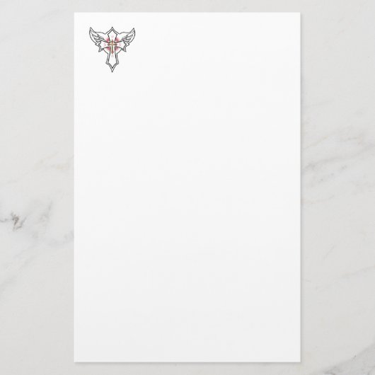 Christelijk kruisje briefpapier (Voorkant)