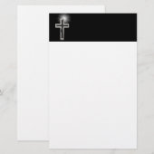 Christelijk kruisje briefpapier (Voorkant / Achterkant)