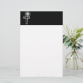 Christelijk kruisje briefpapier (Staand voorkant)