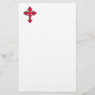 Christelijk kruisje briefpapier