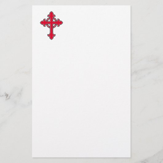 Christelijk kruisje briefpapier (Voorkant)
