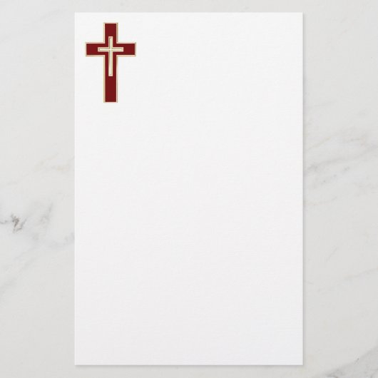 Christelijk kruisje briefpapier (Voorkant)