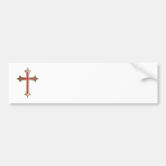 Christelijk kruisje bumpersticker (Voorkant)