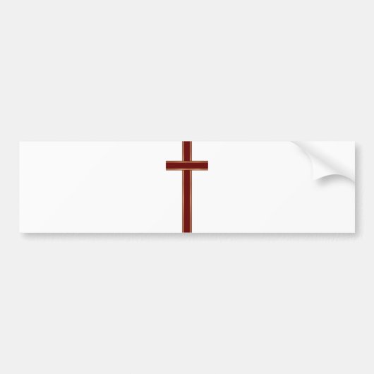 Christelijk kruisje bumpersticker (Voorkant)