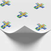 Christelijk kruisje cadeaupapier (Hoek)