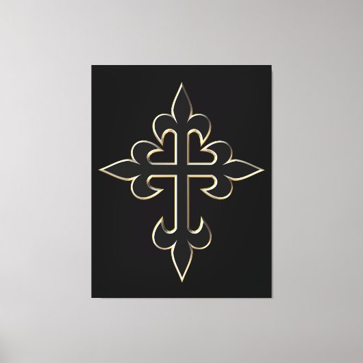 Christelijk kruisje canvas afdruk (Voorkant)