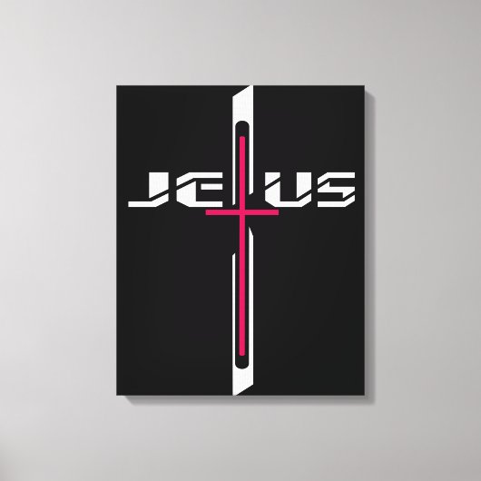 Christelijk kruisje canvas afdruk (Voorkant)