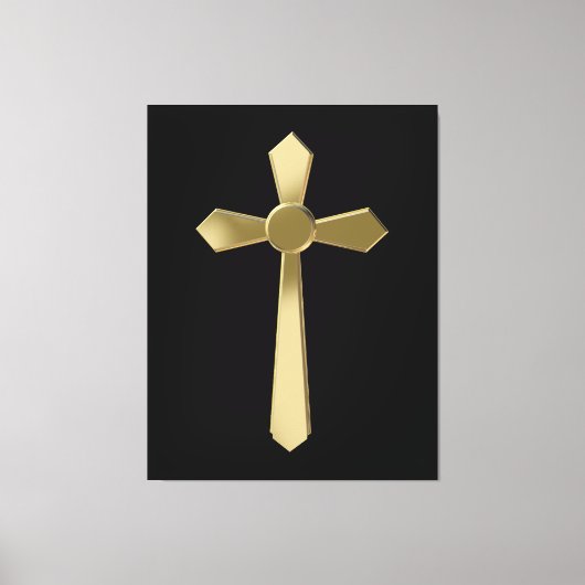 Christelijk kruisje canvas afdruk (Voorkant)