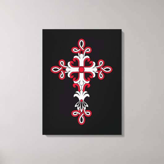 Christelijk kruisje canvas afdruk (Voorkant)
