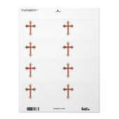 Christelijk kruisje etiket (Full Sheet)