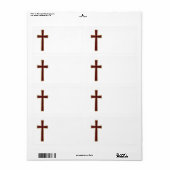 Christelijk kruisje etiket (Full Sheet)