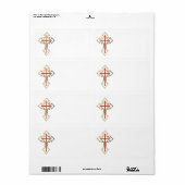 Christelijk kruisje etiket (Full Sheet)