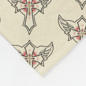 Christelijk kruisje fleece deken (Hoek)