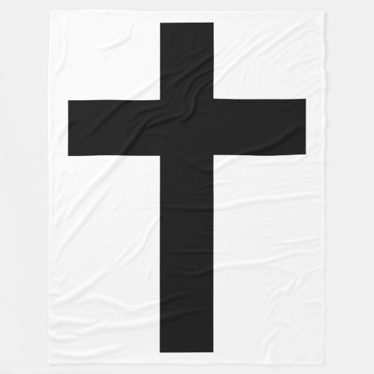 Christelijk kruisje fleece deken (Voorkant)
