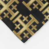 Christelijk kruisje fleece deken (Hoek)