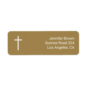 Christelijk kruisje Goud Etiket