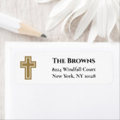 Christelijk kruisje | Goud Etiket (Insitu)