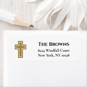 Christelijk kruisje Goud Etiket