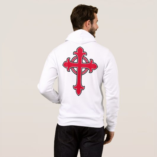 Christelijk kruisje hoodie (Achterkant volledig)