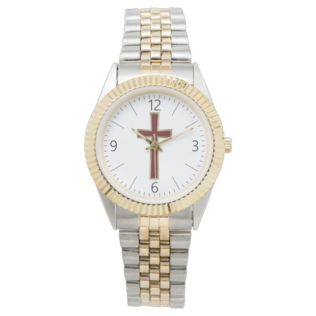 Christelijk kruisje horloge (Voorkant)