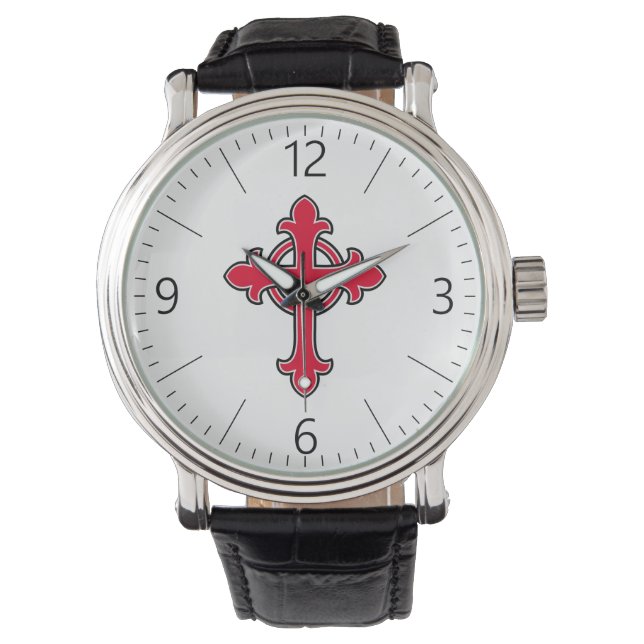Christelijk kruisje horloge (Voorkant)