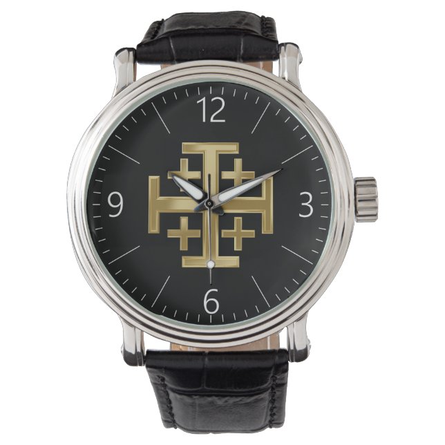 Christelijk kruisje horloge (Voorkant)