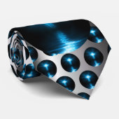 Christelijk kruisje in blauw licht stropdas (Opgerold)