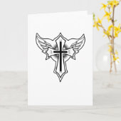 Christelijk kruisje kaart (Gele Bloem)
