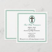 Christelijk kruisje kaart (Voorkant / Achterkant)