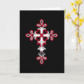 Christelijk kruisje kaart (Gele Bloem)