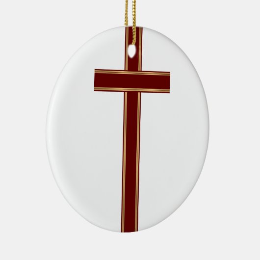 Christelijk kruisje keramisch ornament (Rechts)