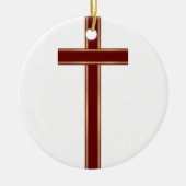 Christelijk kruisje keramisch ornament (Voorkant)