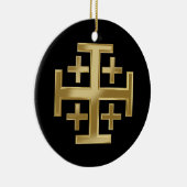 Christelijk kruisje keramisch ornament (Rechts)